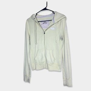 Vintage 2000's Hollister Full Zip Hoodie Jacket Size L Yellow Color Pre-Owned